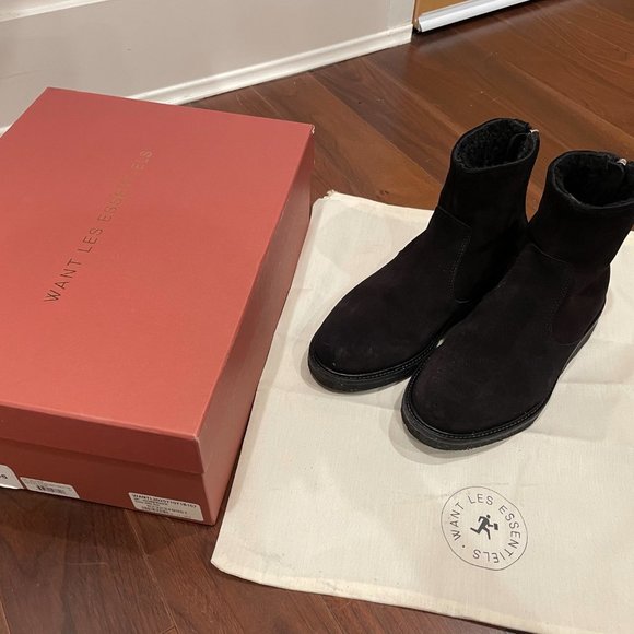 WANT LES Stevens Zip Boot with Genuine Shearling - Picture 6 of 9